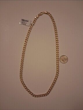 14K GOLD FILLED 18 INCH 5.5MM CUBAN LINK NECKLACE. $108.99. #21